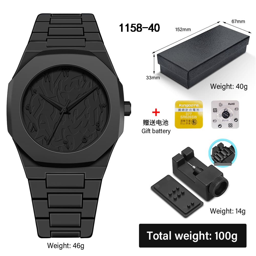 Men's high-end waterproof women's watch, popular plastic men's quartz watch in Southeast Asia and the Middle East 1