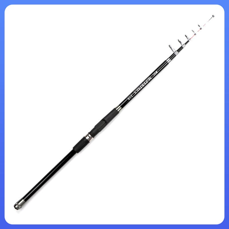 ✅Telescopic raft pole, shore-throwing raft, luminous soft slightly super hard short sea pole, spiral wheel seat, soft tail raft pole for fishing 6
