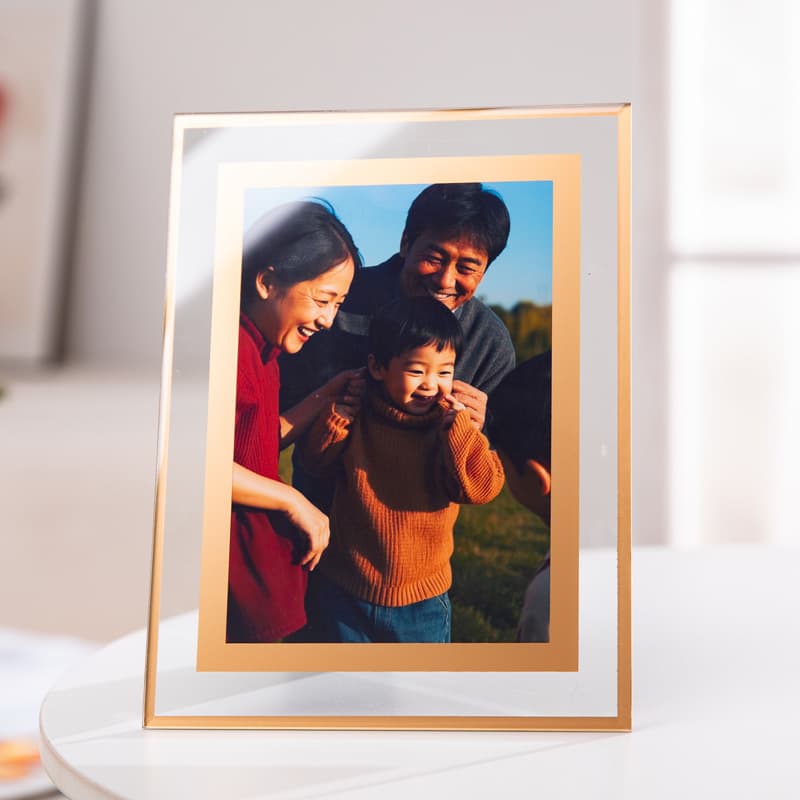 High-end glass photo frame table 6 inches 7 inches 8 inches a4 couple wedding photos transparent crystal photo frame empty frame wholesale 4