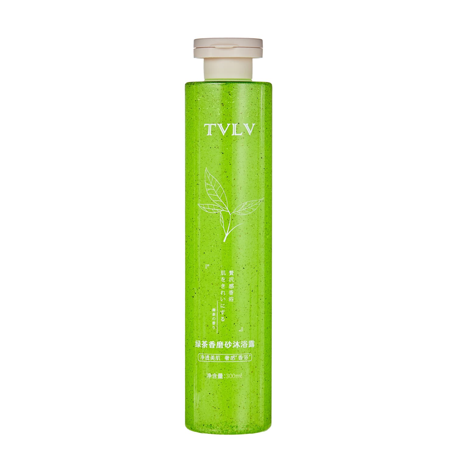 TVLV Green Tea White Peach Grapefruit Scrub Shower Gel Body Cleansing Long-lasting Fragrance Moisturizing Scrub Shower Gel 6