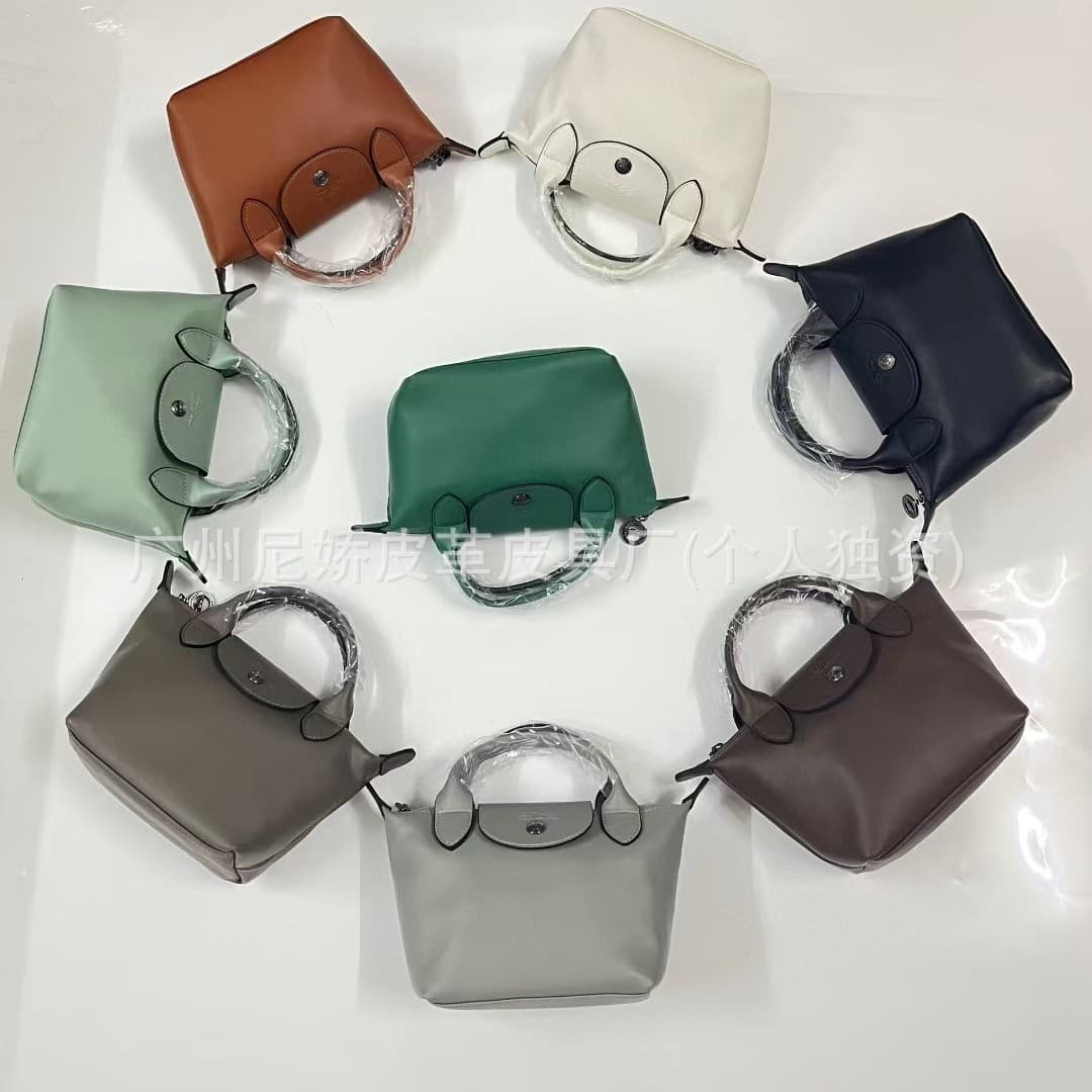 French Longchamp high-quality cowhide mini dumpling bag shoulder portable crossbody bag fashionable casual versatile women's bag trend 4