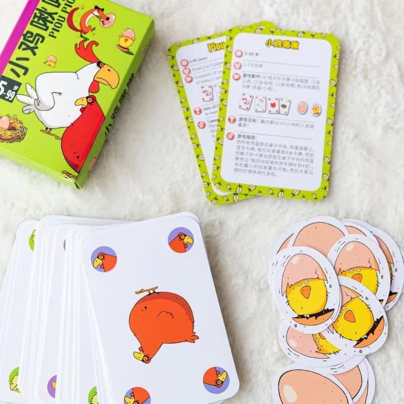 Chicken Tweet Board Game Grow Up Children 5-8 Years Old Casual Party Card Game Puzzle Children's Day Gift 5