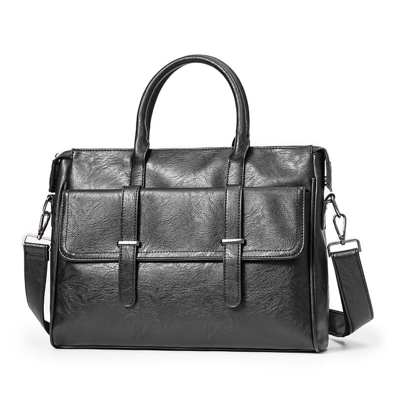 2025 New Business Casual Briefcase Simple Shoulder Crossbody Bag Casual Portable Trendy Men's Computer Bag 7