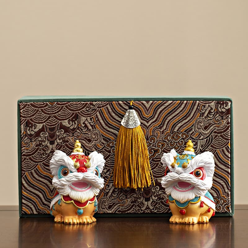 Guochao Foshan Lion Dance Creative Cultural and Creative Gift Set Company Events Send Customers Foreigners Souvenirs and Holiday Gifts 2