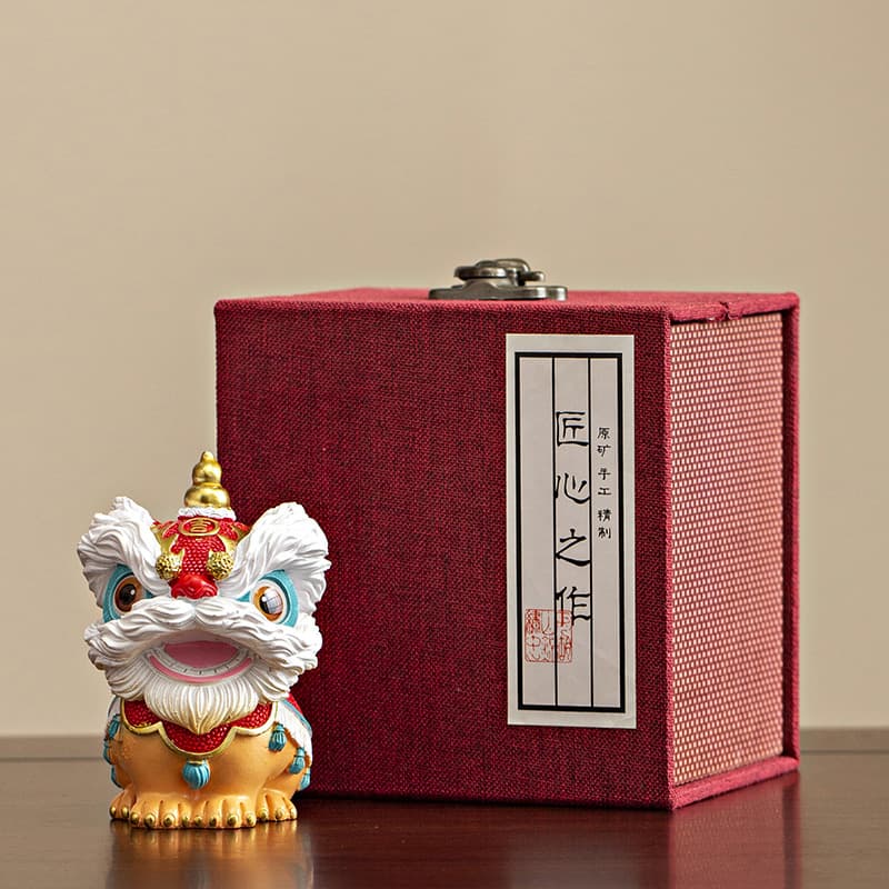 Guochao Foshan Lion Dance Creative Cultural and Creative Gift Set Company Events Send Customers Foreigners Souvenirs and Holiday Gifts 5