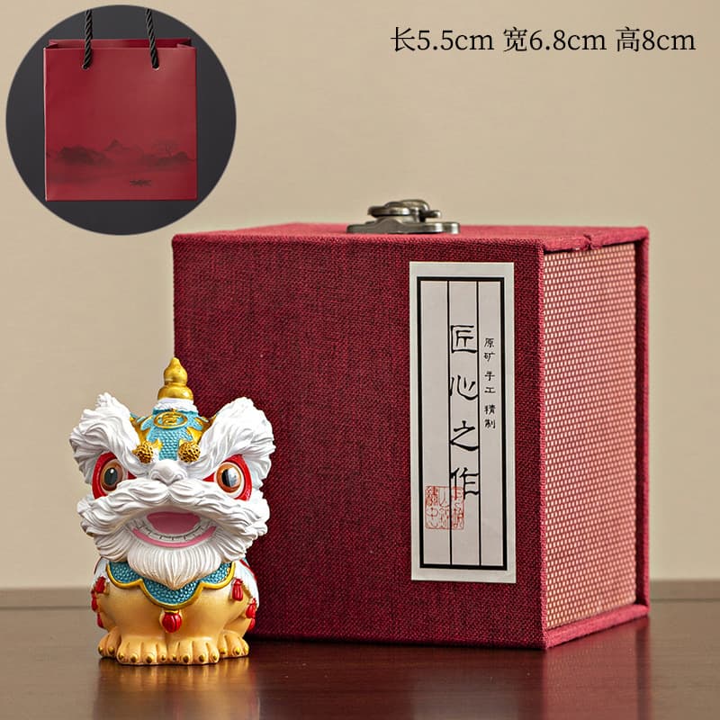 Guochao Foshan Lion Dance Creative Cultural and Creative Gift Set Company Events Send Customers Foreigners Souvenirs and Holiday Gifts 9