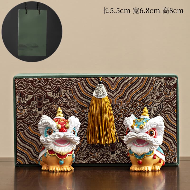 Guochao Foshan Lion Dance Creative Cultural and Creative Gift Set Company Events Send Customers Foreigners Souvenirs and Holiday Gifts 10