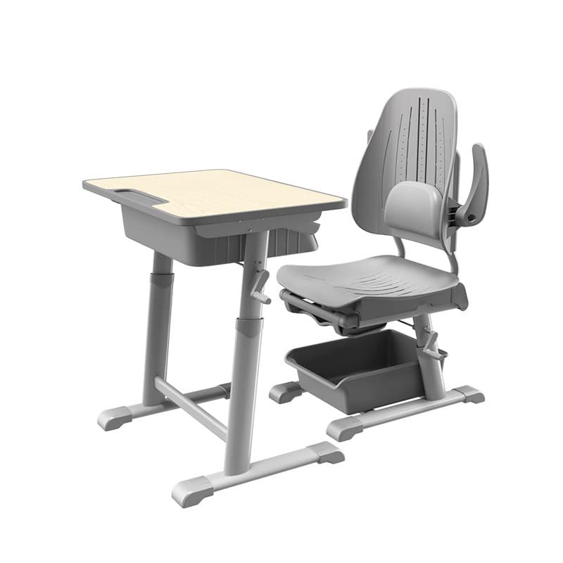 Lunch break desks and chairs reclining multifunctional school training class primary and secondary school students and children liftable study table set 6