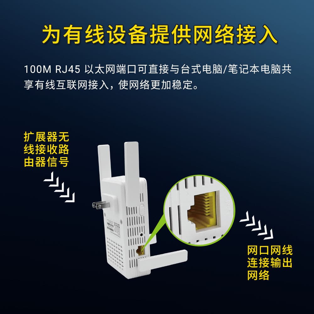 AC1200 wireless repeater dual-band routing WiFi extension signal amplifier through-wall wireless router 4