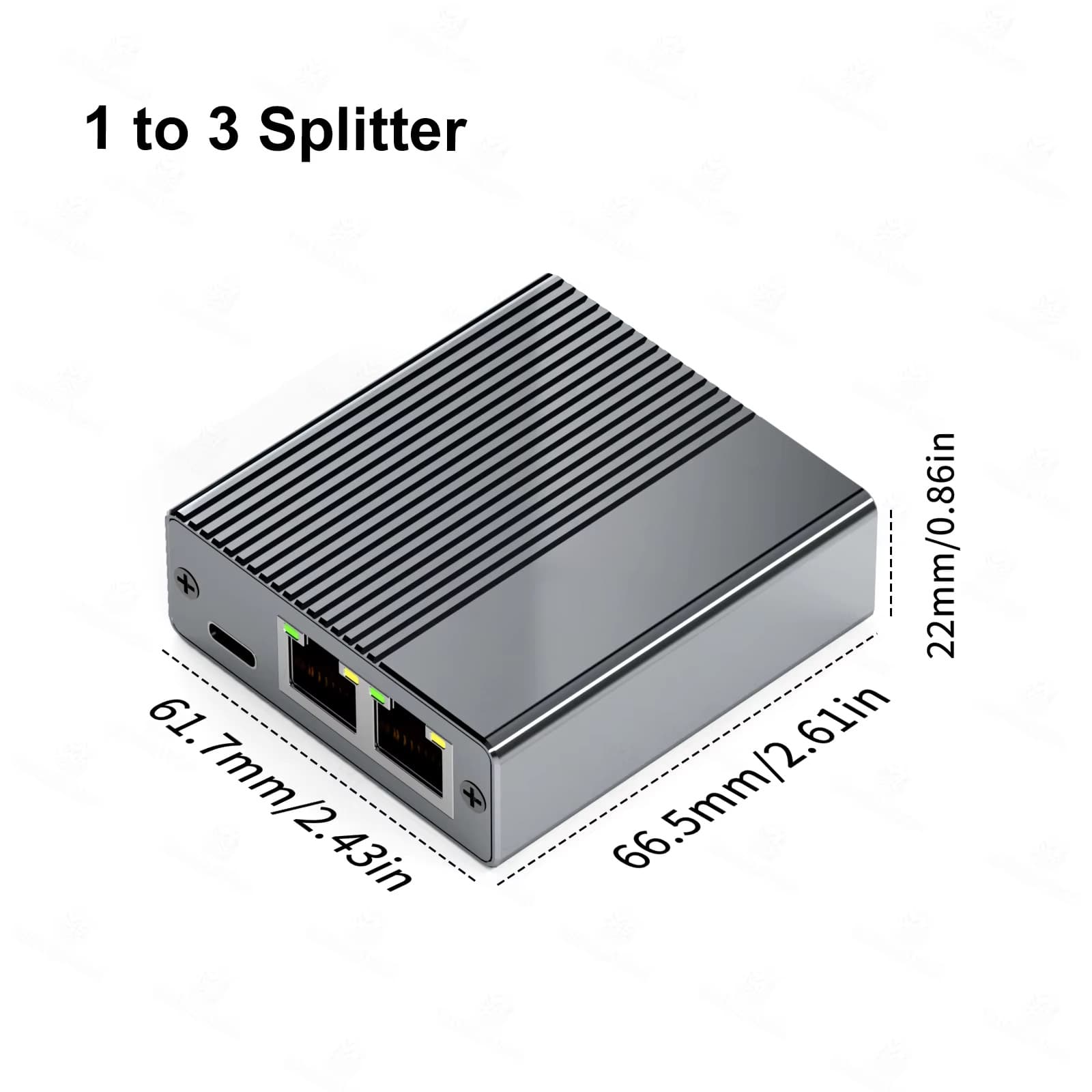 Spot extender Gigabit network RJ45 distributor routing switch network port one-point three-point line hub 7