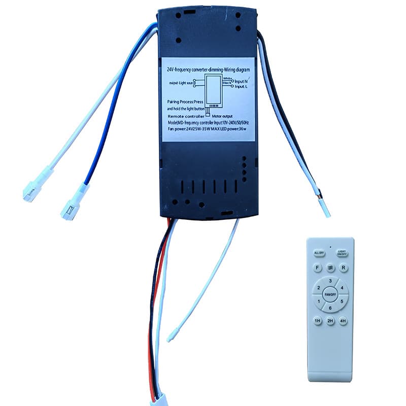 Traditional fan ceiling fan universal remote control 24V DC motor drive controller 15-key 6-speed neutral DC remote control 7