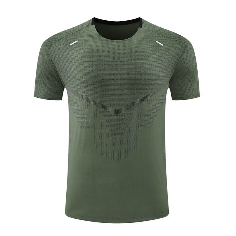 LULU summer sports T-shirt outdoor running cold fitness clothing men's quick-drying ice silk breathable round neck yoga short sleeves 6