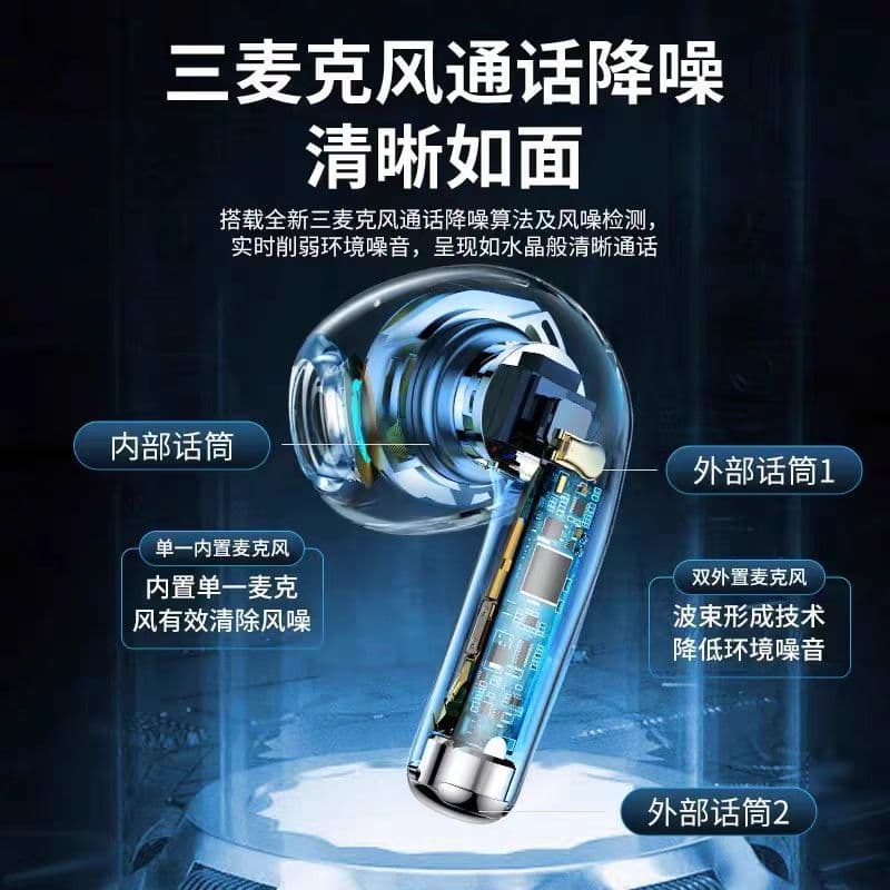 25 New Huaqiangbei 7th Generation Bluetooth Headset, Sports Noise Reduction, Long Battery Life, High Quality, Suitable for Apple Universal Headphones 5