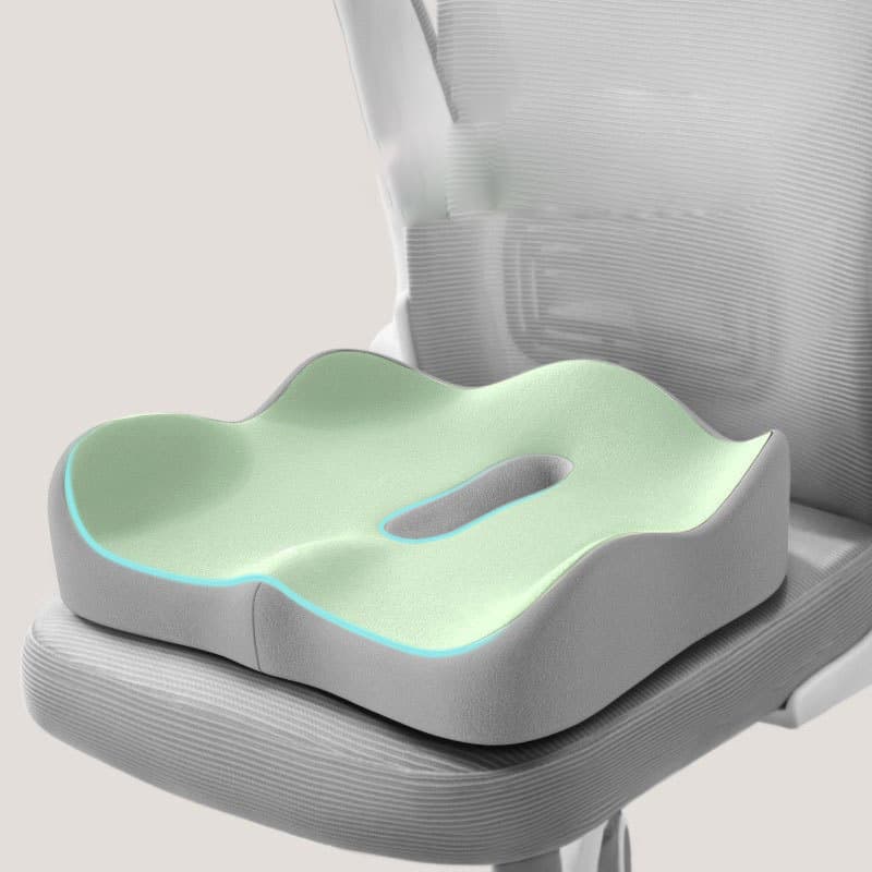 Lumbar cushion cushion office sedentary tail vertebra decompression beauty butt cushion waist support memory foam breathable chair cushion all-in-one backrest 3