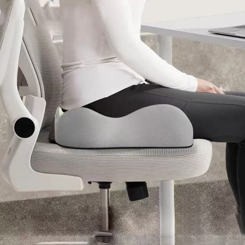 Lumbar cushion cushion office sedentary tail vertebra decompression beauty butt cushion waist support memory foam breathable chair cushion all-in-one backrest 4