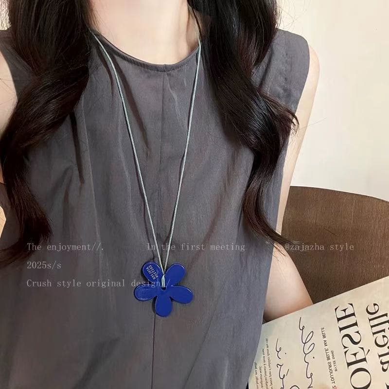 Korean style fever's same style irregular metal love necklace for women, high-end, elegant, simple and versatile accessories necklace 10