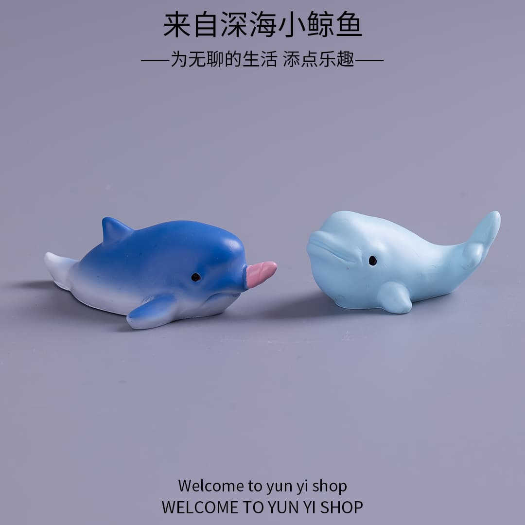 Micro landscape creative simulation whale turtle aquarium fish tank undersea landscaping diy decorative accessories mini small ornaments 5
