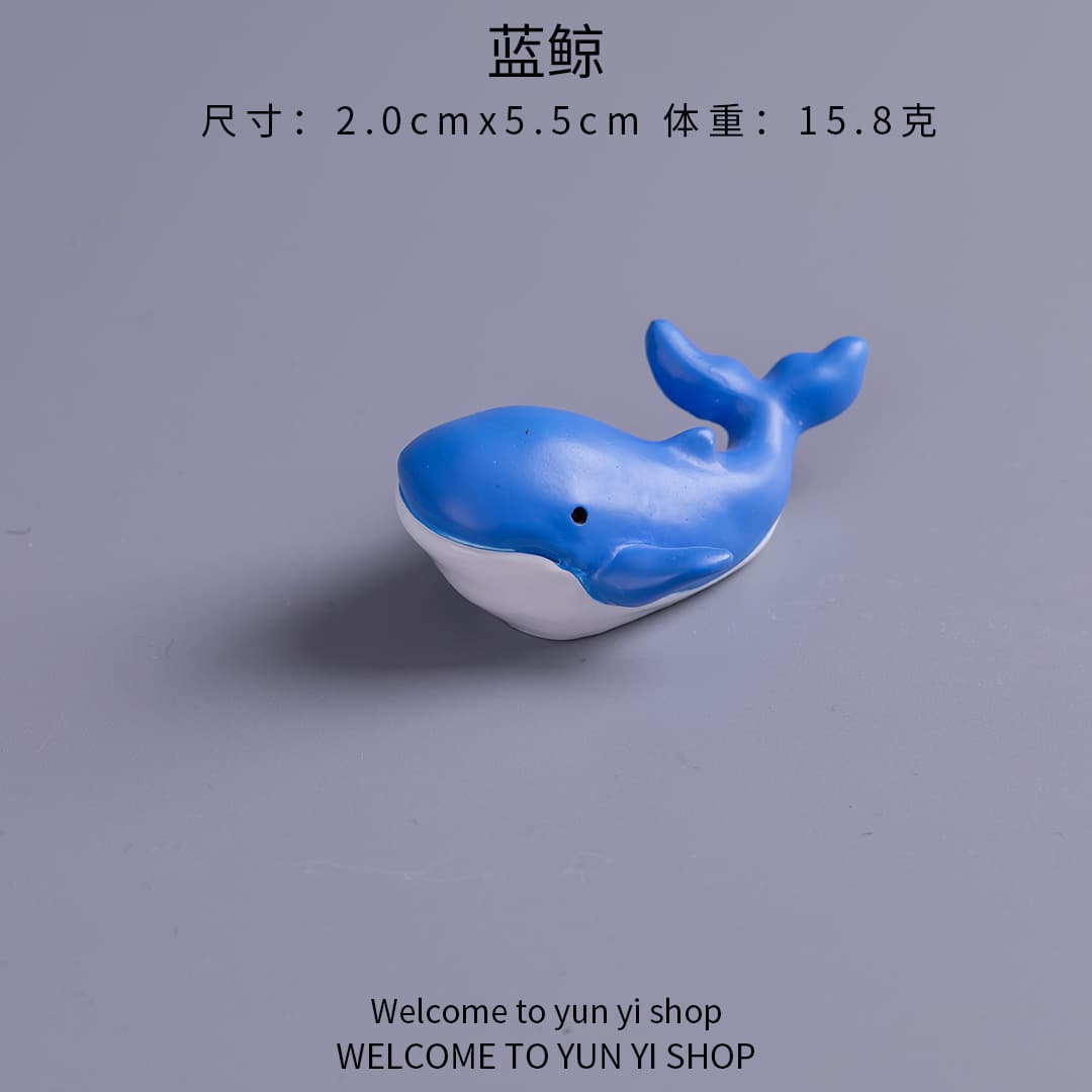 Micro landscape creative simulation whale turtle aquarium fish tank undersea landscaping diy decorative accessories mini small ornaments 8
