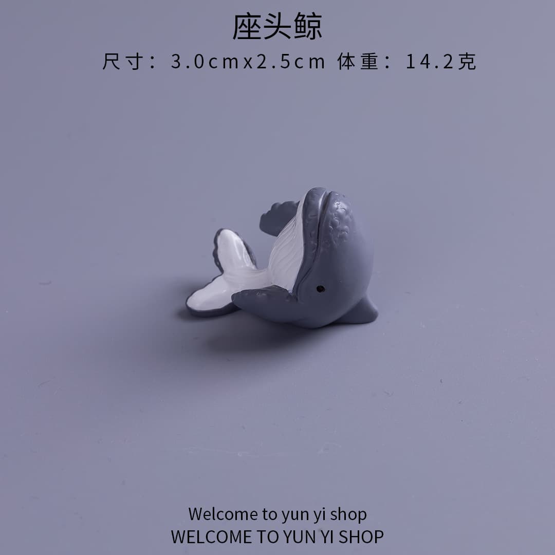 Micro landscape creative simulation whale turtle aquarium fish tank undersea landscaping diy decorative accessories mini small ornaments 9