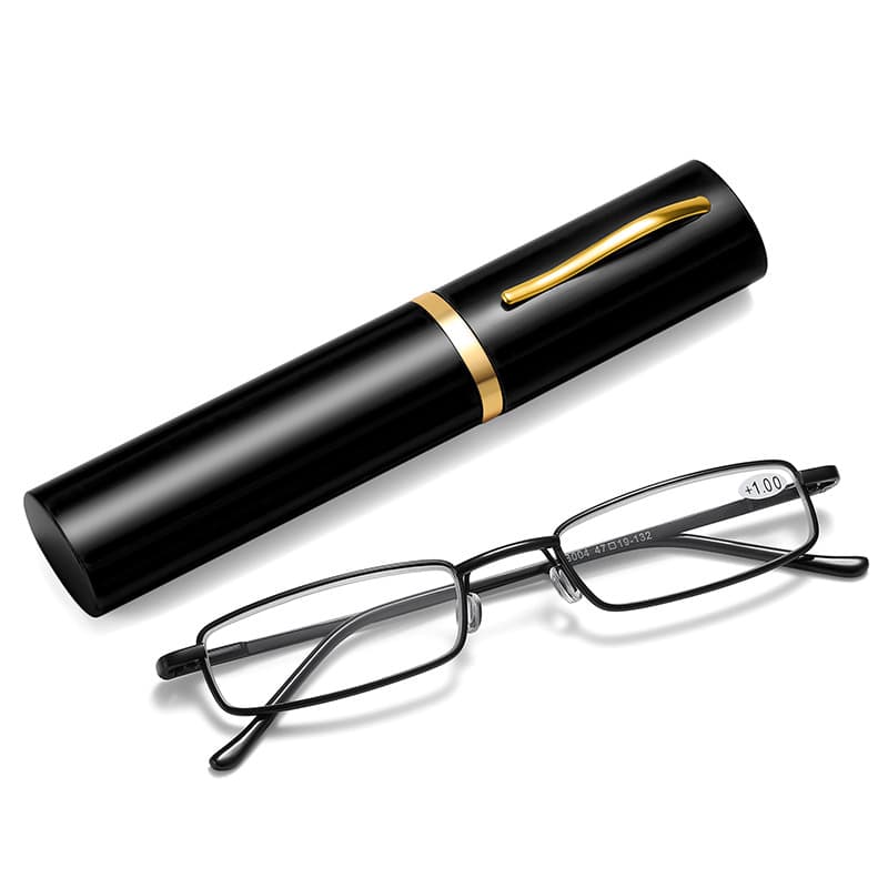 Ultra-light pen holder reading glasses for men and women, portable, elegant, compact, anti-blue light, fashionable, elderly reading glasses for men 9