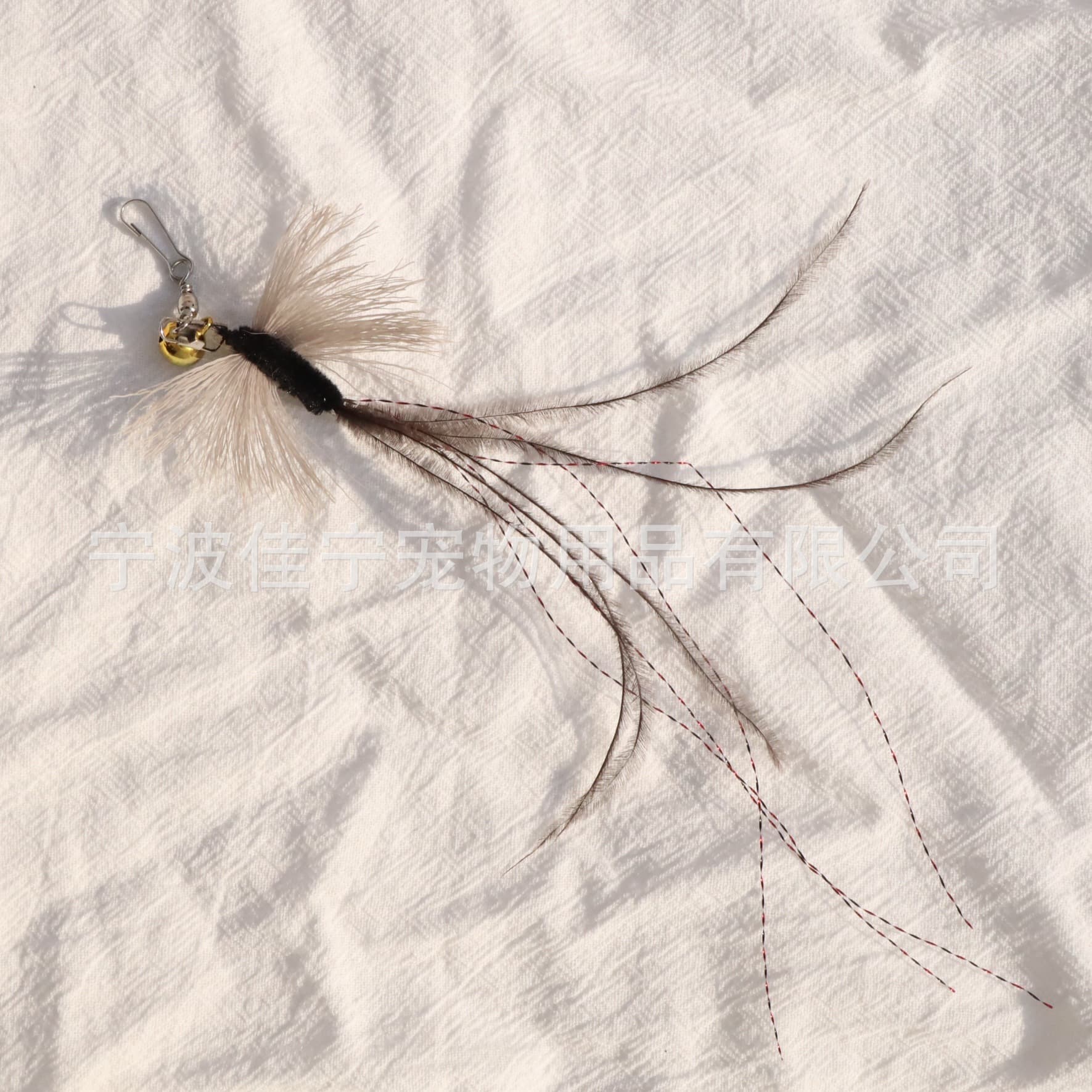Handmade Enriched Deer Hair Insect Cat Stick Replacement Head Natural Feather Cat Toy Cat Stick Accessories Pet Supplies 8