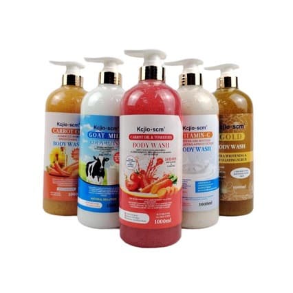 Cross-border English Carrot Oil Tomato Goat Milk Gold Vitamin C Almond Exfoliating Scrub Shower Gel 2
