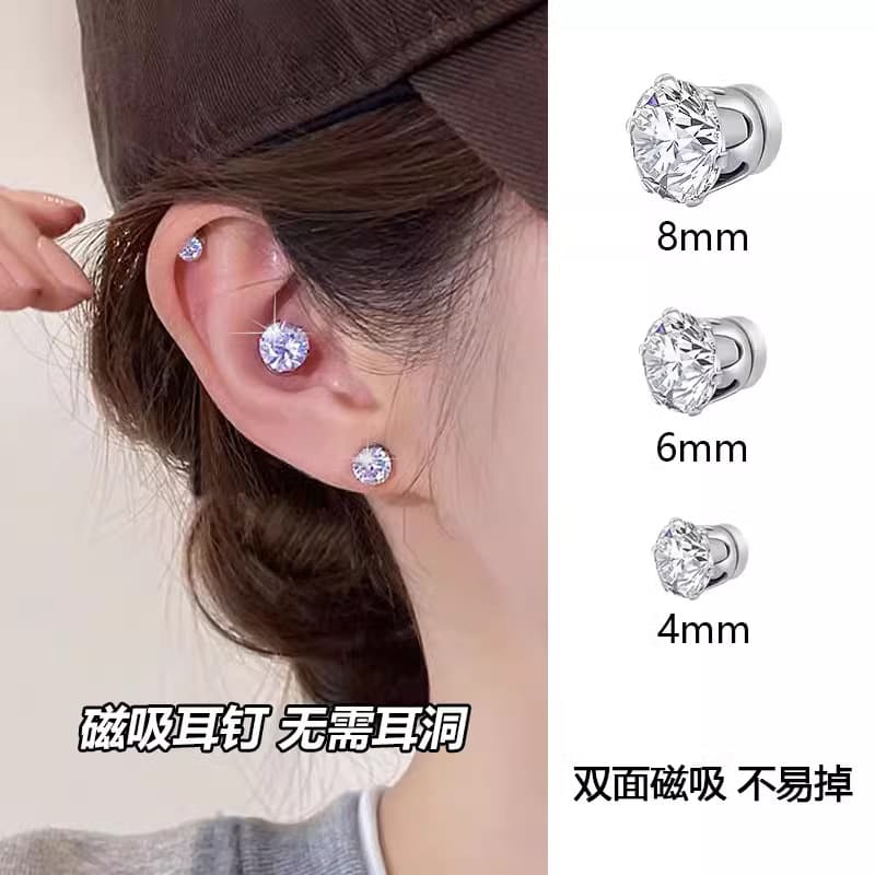 No piercing magnetic earrings for women, 2026 new popular earrings for men without piercing, earbone clips, earrings 1