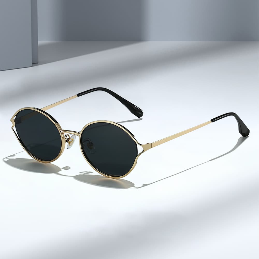 Cool square glasses European and American new sunglasses Internet celebrity sunglasses trendy fashion black glasses big face slimming anti-ultraviolet 2