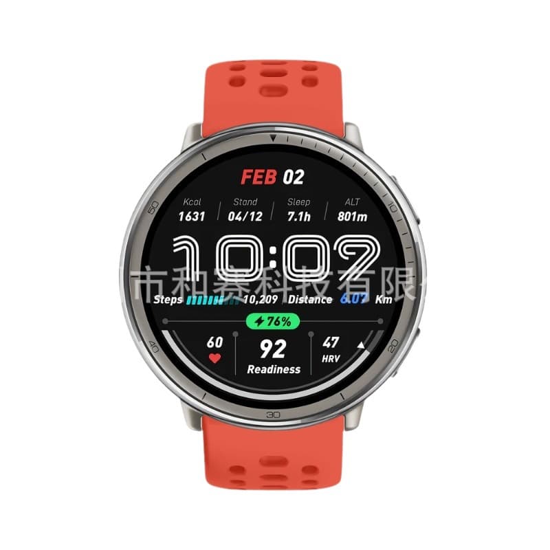 Suitable for Huami Amazfit Active2 official same style silicone sports breathable smart quick-release strap 6