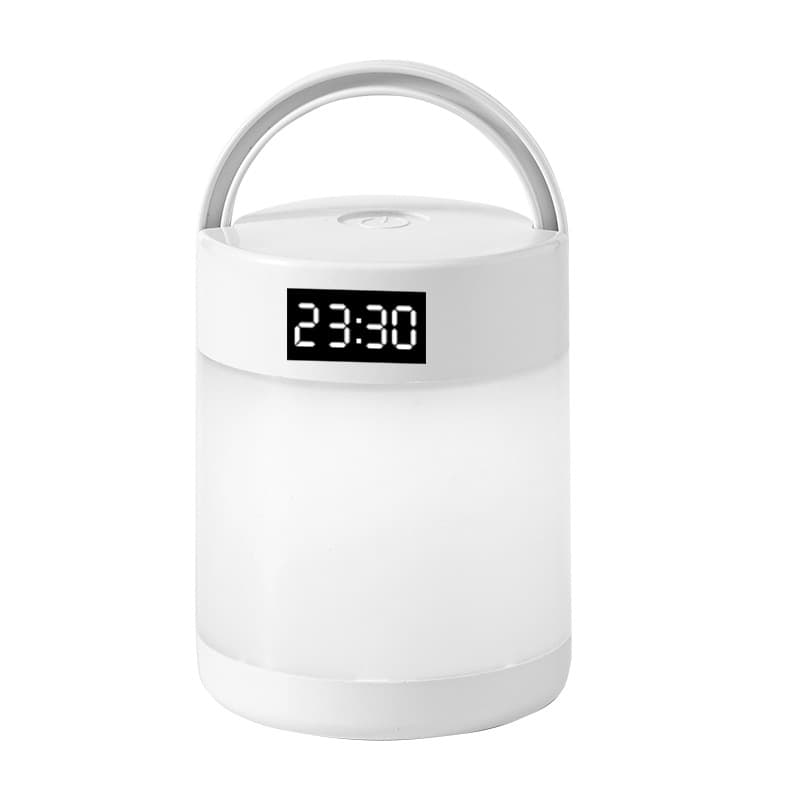 Night light with clock bedroom sleep lamp table lamp rechargeable touch remote control bedside lamp baby feeding eye protection lamp 6