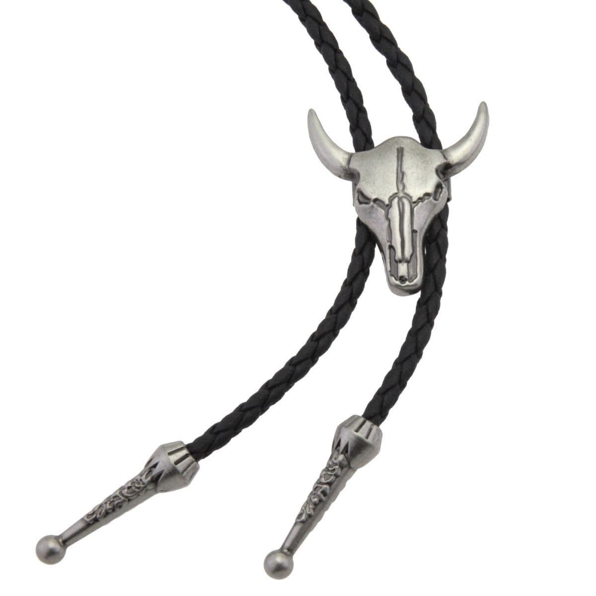 European and American cross-border creative tie necklace rope alloy cow scalp rope necklace fashion retro zipper scalp necklace 5