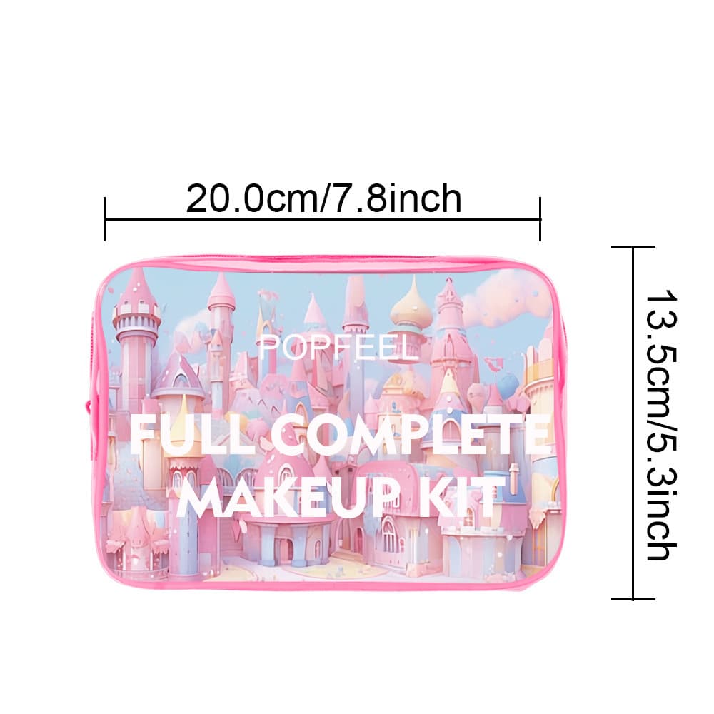 Cross-border products POPFEEL cosmetics set eye shadow, lipstick and foundation complete set for beginners European and American makeup 5