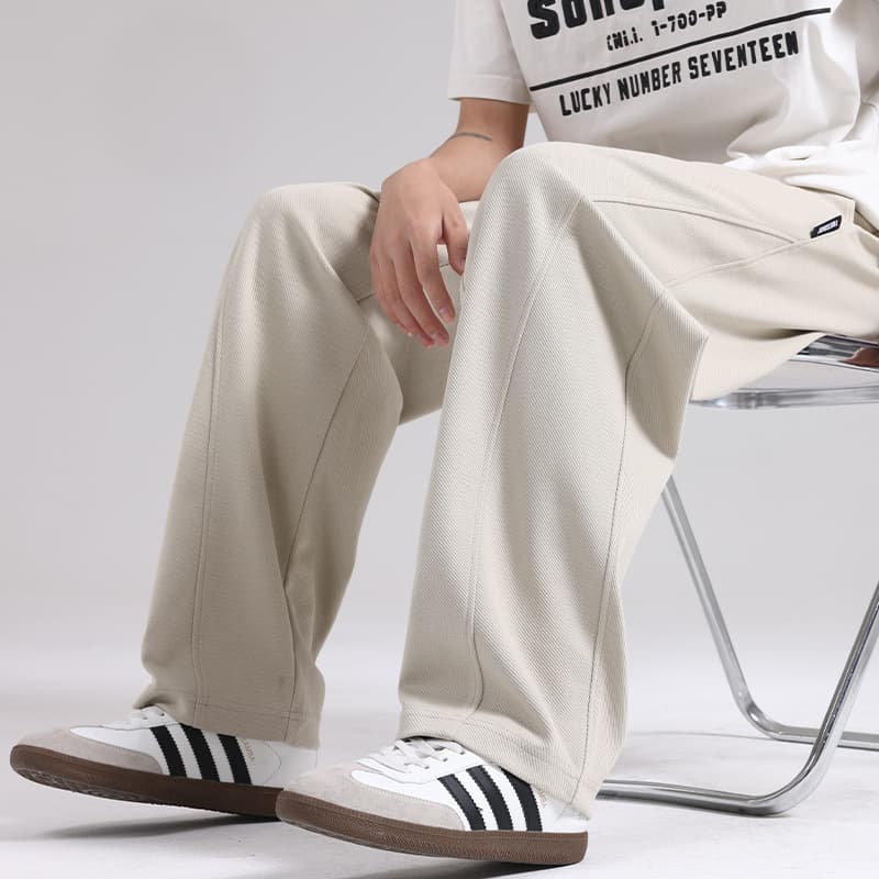 2026 New Summer Scimitar Pants Wide Leg Sports Pants Loose Straight Pants Thin Sweatpants Men's Casual Pants 5