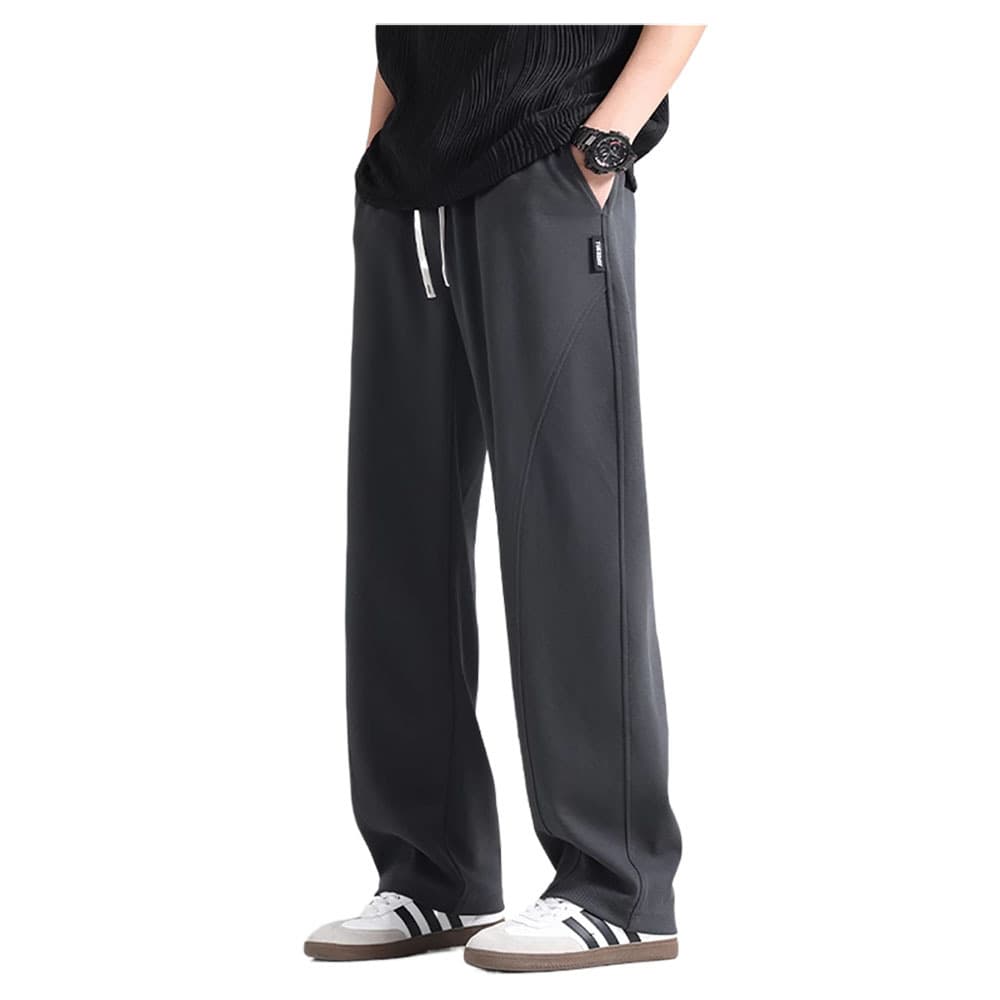 2026 New Summer Scimitar Pants Wide Leg Sports Pants Loose Straight Pants Thin Sweatpants Men's Casual Pants 6