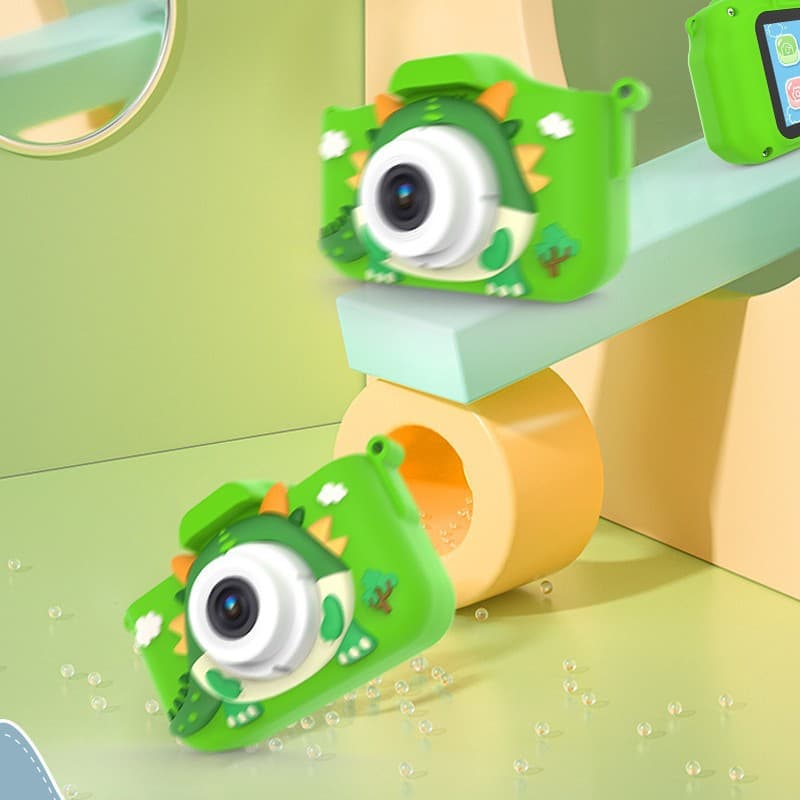Cross-border Tyrannosaurus Rex children's digital camera mini camera small SLR action camera cartoon toy HD dual 5