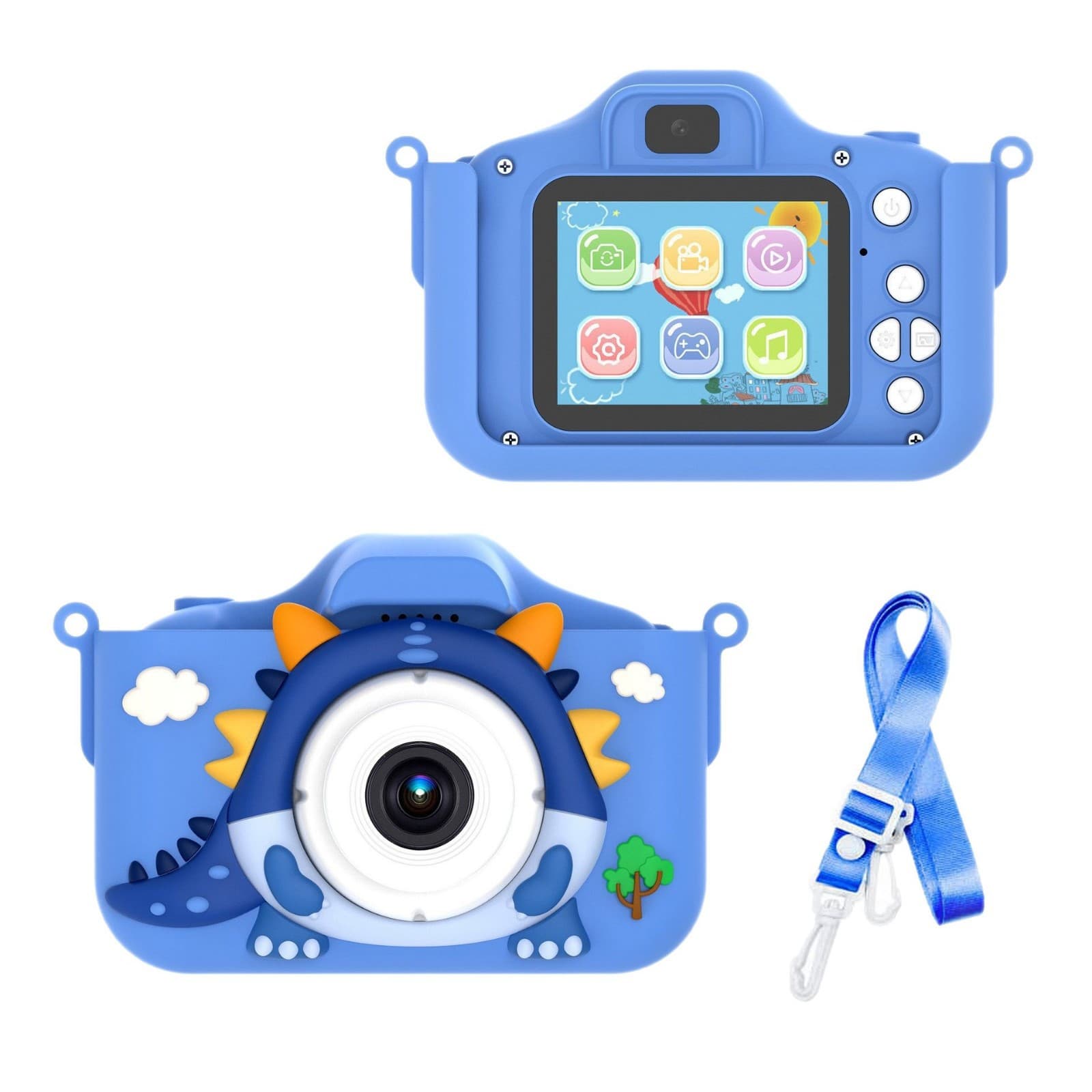 Cross-border Tyrannosaurus Rex children's digital camera mini camera small SLR action camera cartoon toy HD dual 6