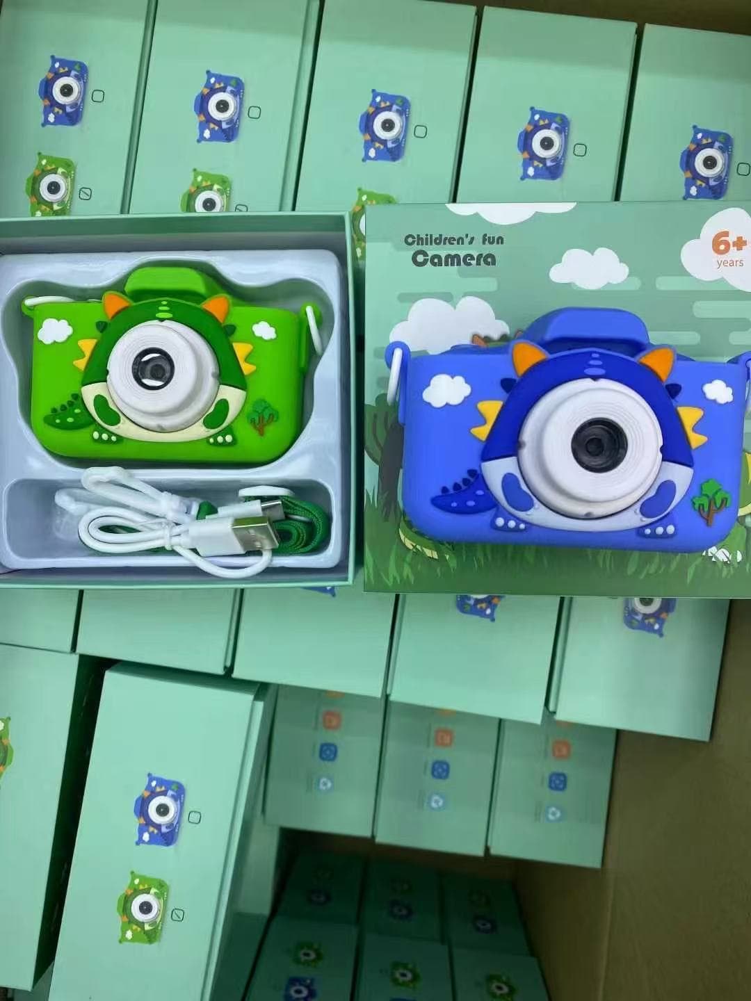 Cross-border Tyrannosaurus Rex children's digital camera mini camera small SLR action camera cartoon toy HD dual 8