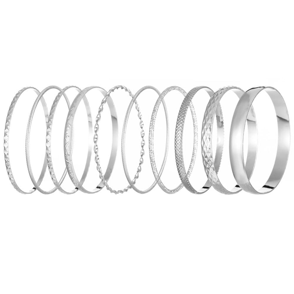 European and American cross-border retro simple chain bracelets, fashionable mix and match open bracelets, bracelets, stacked style combination wholesale 9