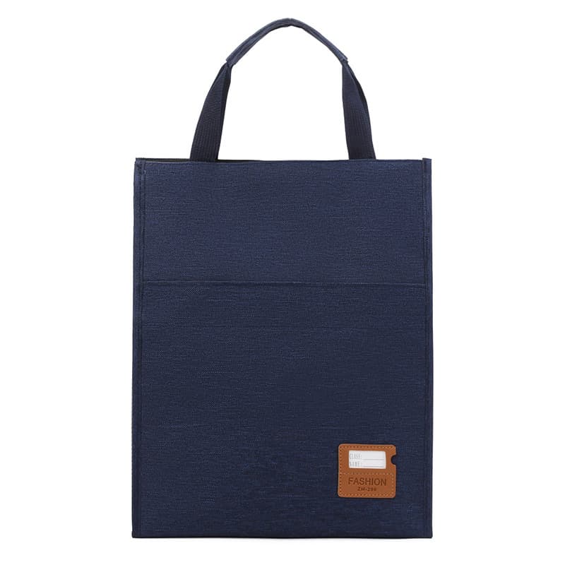 Portable business briefcase men's portable document bag zippered multi-layered portable document briefcase conference bag 7