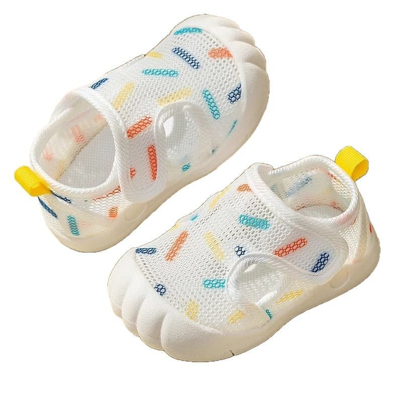 Jingqi Baby Sandals Men's Summer Toddler Shoes 0 to 1-2 Years Old Baby Children's Shoes Soft Bottom Baby Mesh Girls' Shoes 6