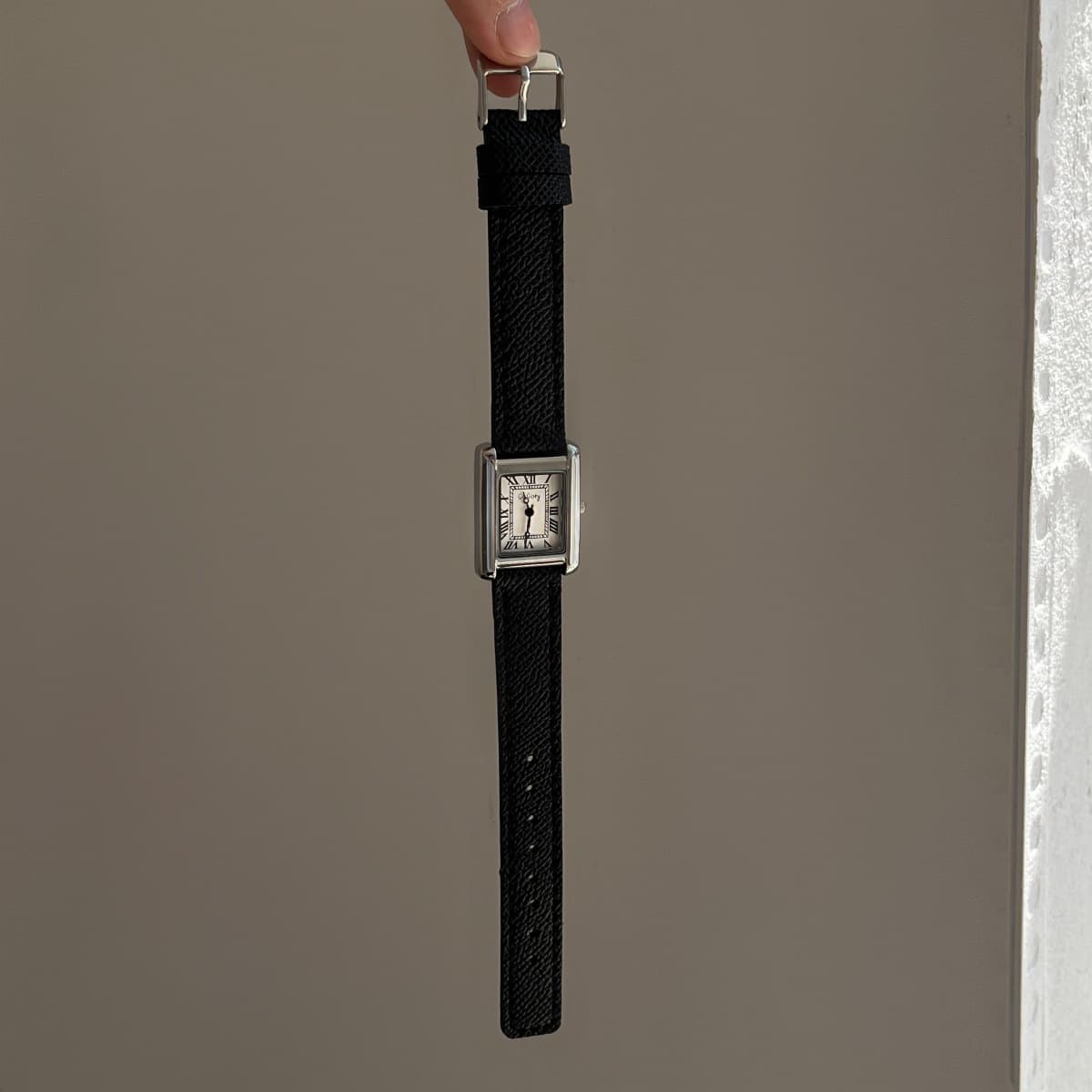 Unique retro classic design square belt watch women's minimalist high-end ins light luxury commuter quartz watch 8