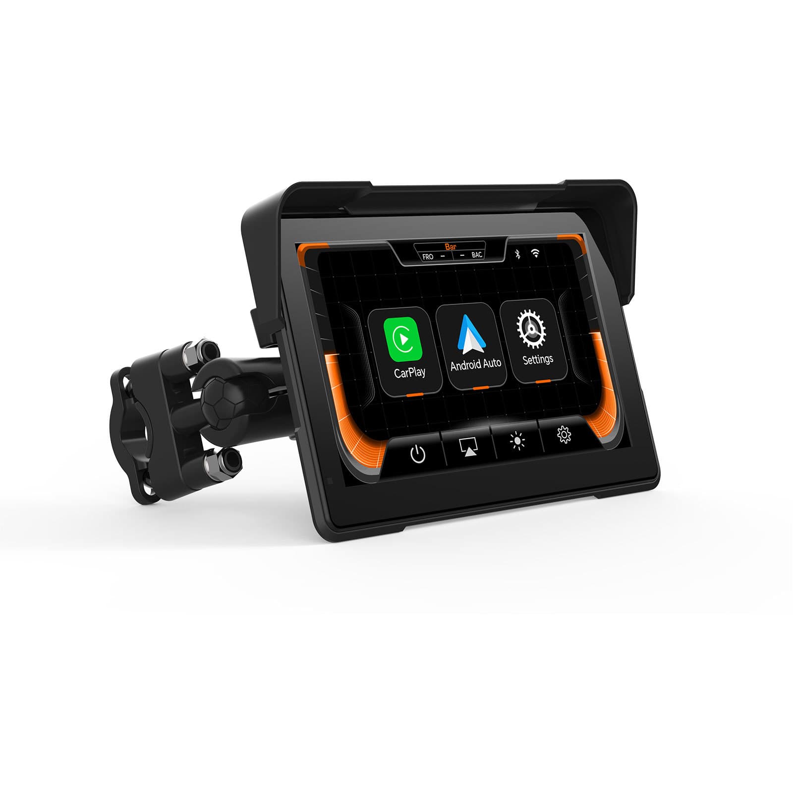 Cross-border motorcycle wireless carplay androidauto 7-inch portable navigator with integrated tire pressure detection 6