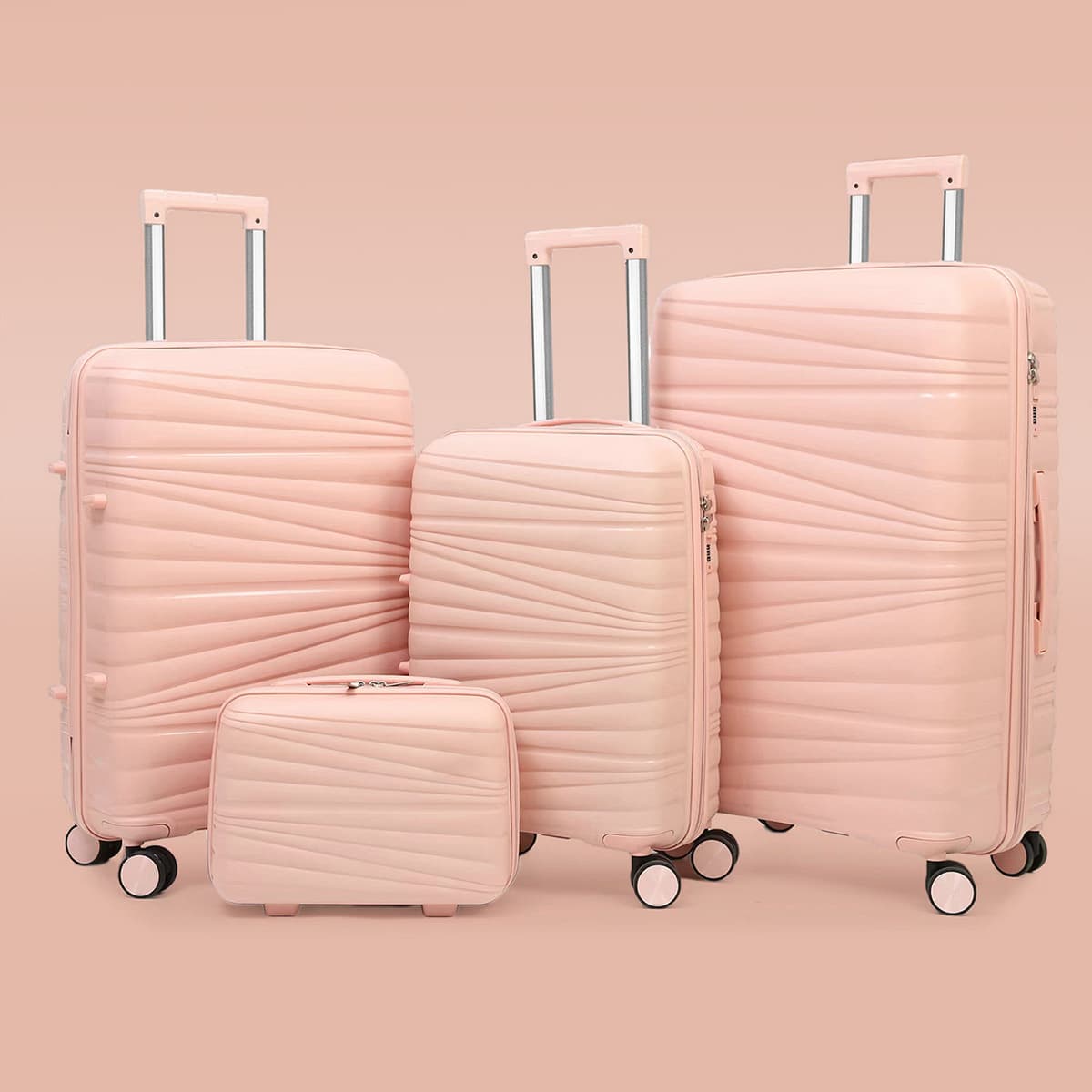 Simple suitcase four-piece set 20/24/28 set large capacity password suitcase travel luggage trolley case 8