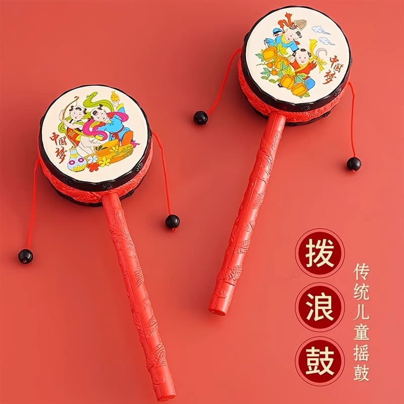 Rattle baby toy chewable hand-cranked rattle baby traditional children's newborn toy street stall wholesale 3