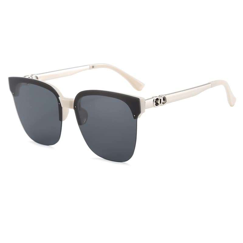 Frameless sunglasses for women, square large frame, small face, European and American fashion glasses, cross-border 2025 new sunglasses for men 6