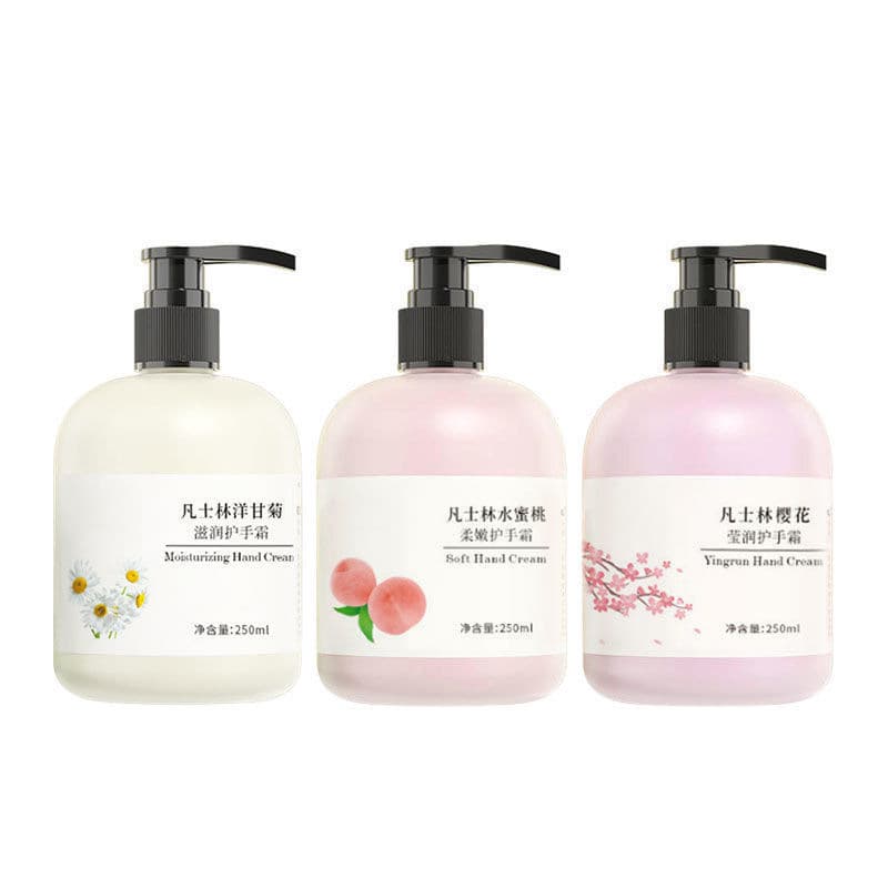 Laurie's Vaseline Hand Cream Chamomile Peach Cherry Blossom Moisturizing Anti-Drying Autumn and Winter Non-greasy 6