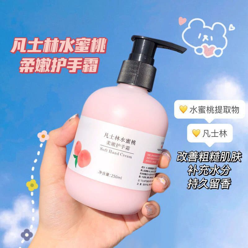 Laurie's Vaseline Hand Cream Chamomile Peach Cherry Blossom Moisturizing Anti-Drying Autumn and Winter Non-greasy 9