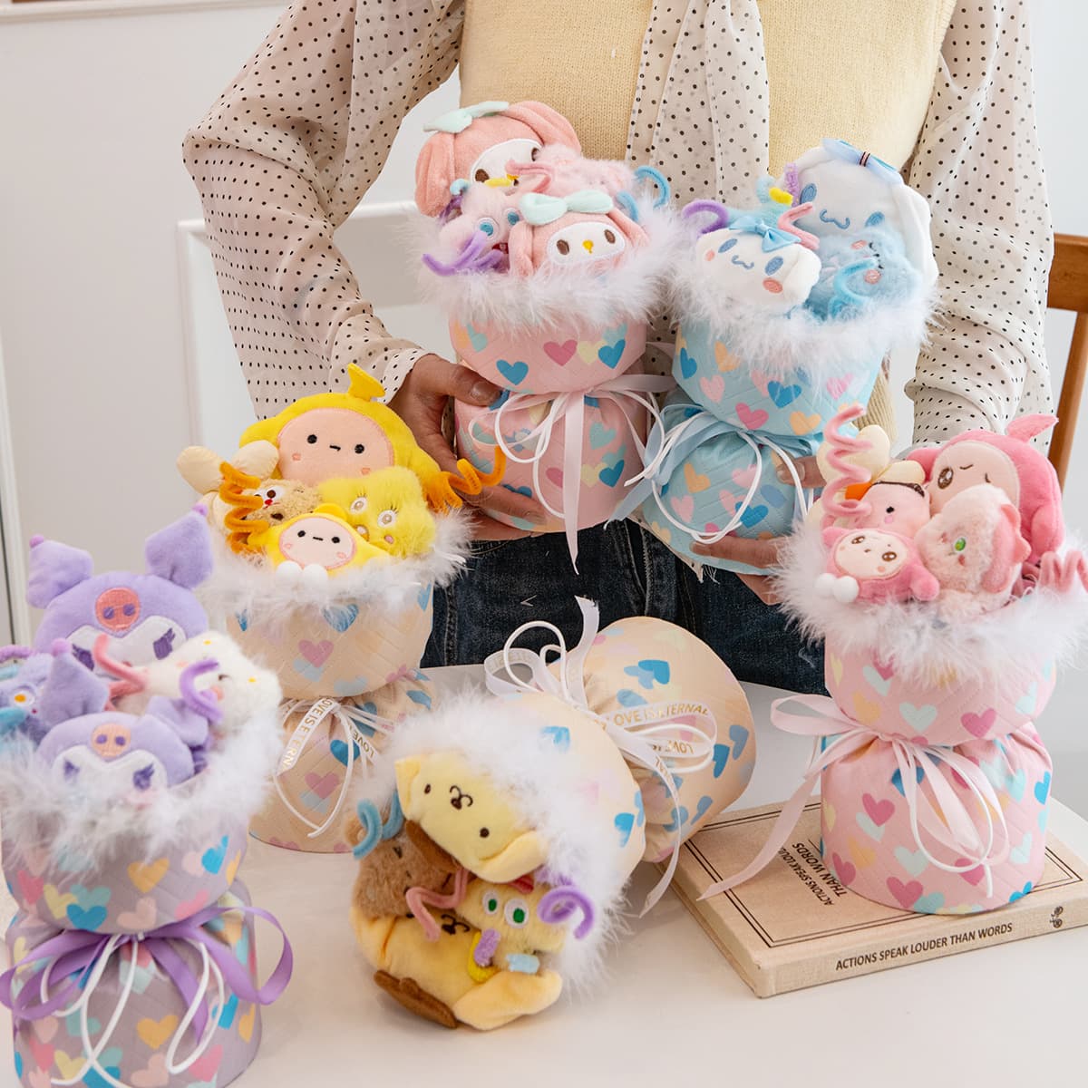 Kuromi Plush Doll Bouquet Birthday Gift for Girlfriend Valentine’s Day Souvenir Graduation Season Children’s Day Gift 2