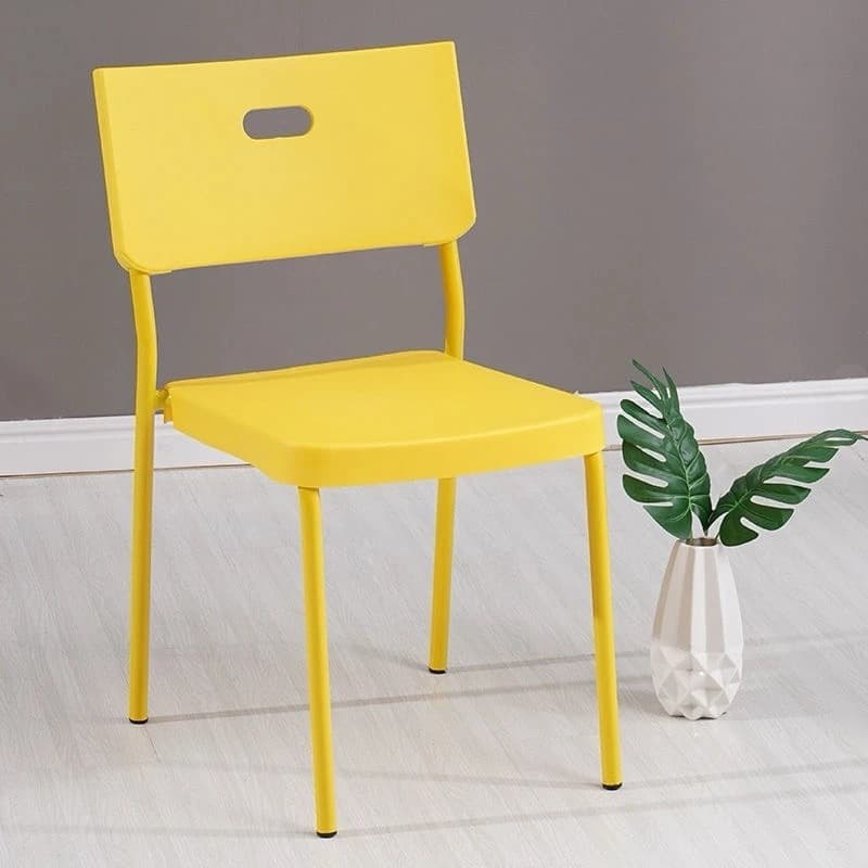 Plastic chair thickened office staff computer chair leisure desk stool modern simple dining room back office chair 7