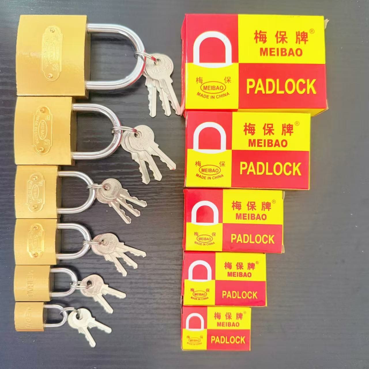 Padlock manufacturer, imitation copper lock, one-word lock, single opening padlock, household hot-selling lock, mini small lock, anti-theft lock 2